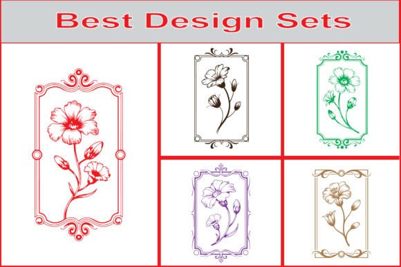Download Elegant Botanical Frame Design Pack - Elegant botanical frame Collection
